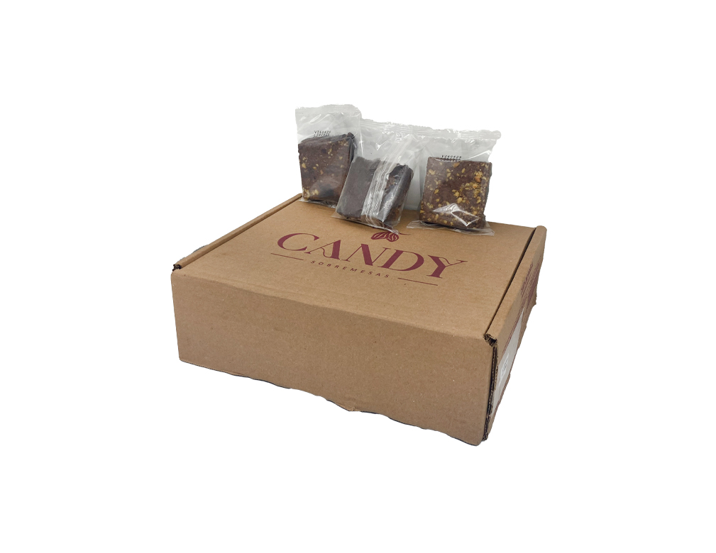 BROWNIE DE CHOCOLATE COM NOZES CANDY 80 G (CX 30 UN)